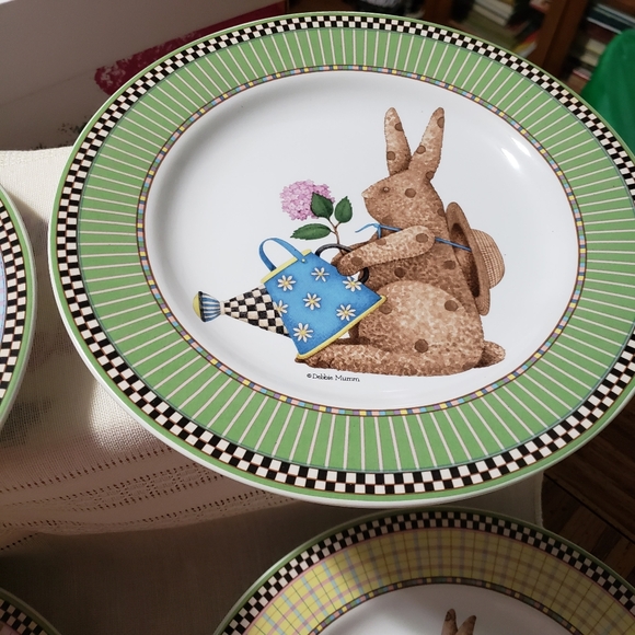 1998 New Vintage Debbie Mumm "Spring Is In the Air" 4 plates in this package - Picture 2 of 10